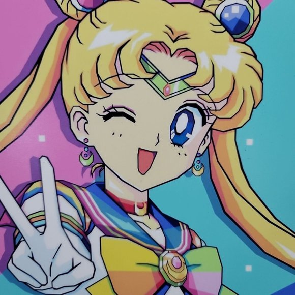 Sailor Moon Peace Anime Wall Photo Art Board Print 11.75in x 7.25in - Picture 2 of 7